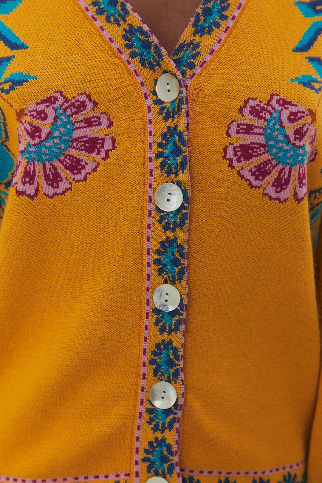 Yellow Mica Knit Cardigan - Image 5