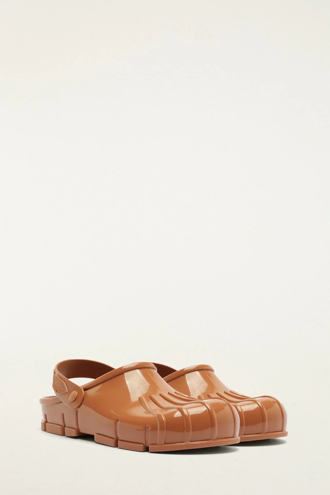 Brown Monstera Slingback Rain Clog - Image 2