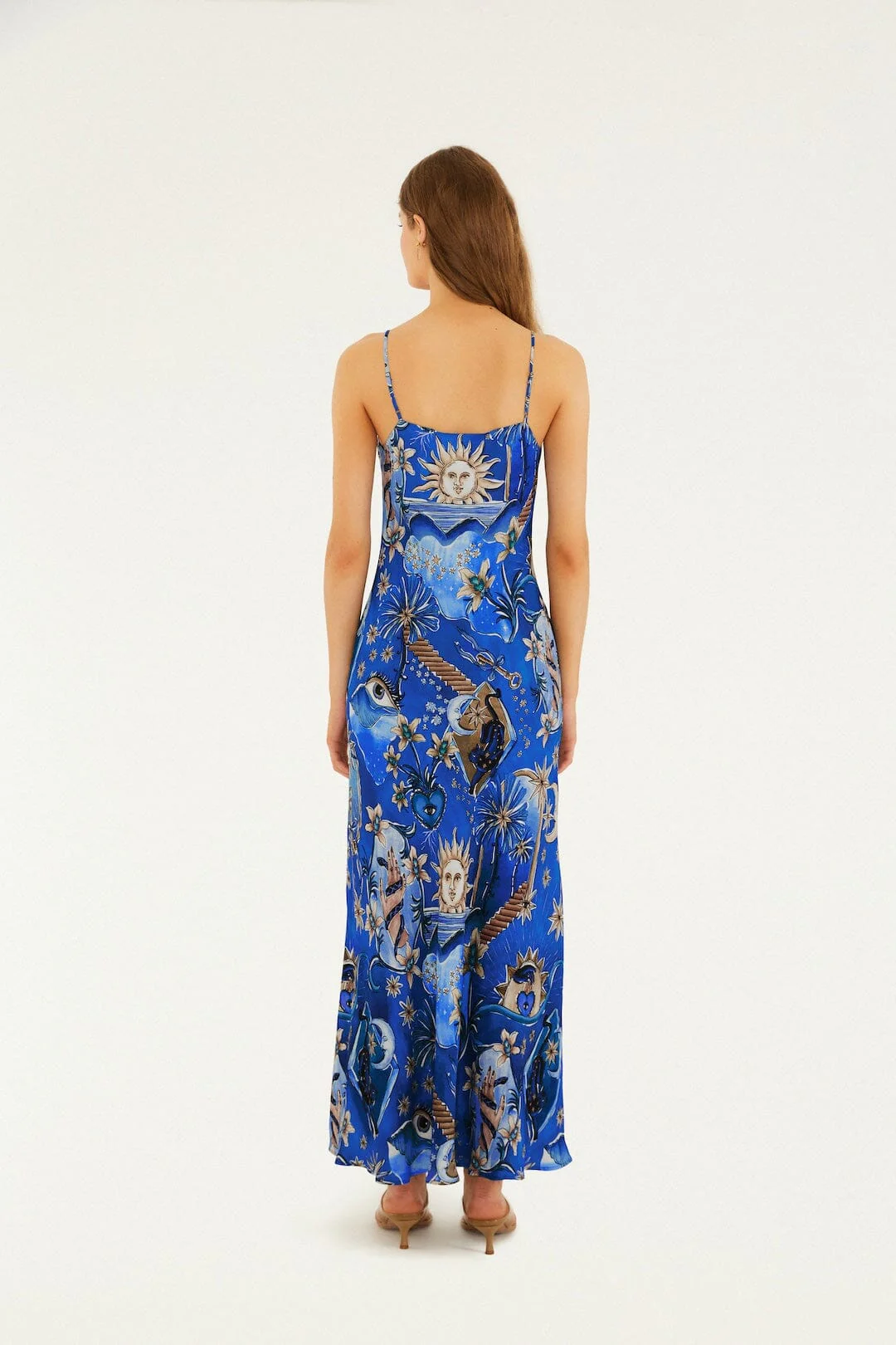 Blue Mystical Lenzing™ Ecovero™ Viscose Maxi Dress - Image 3