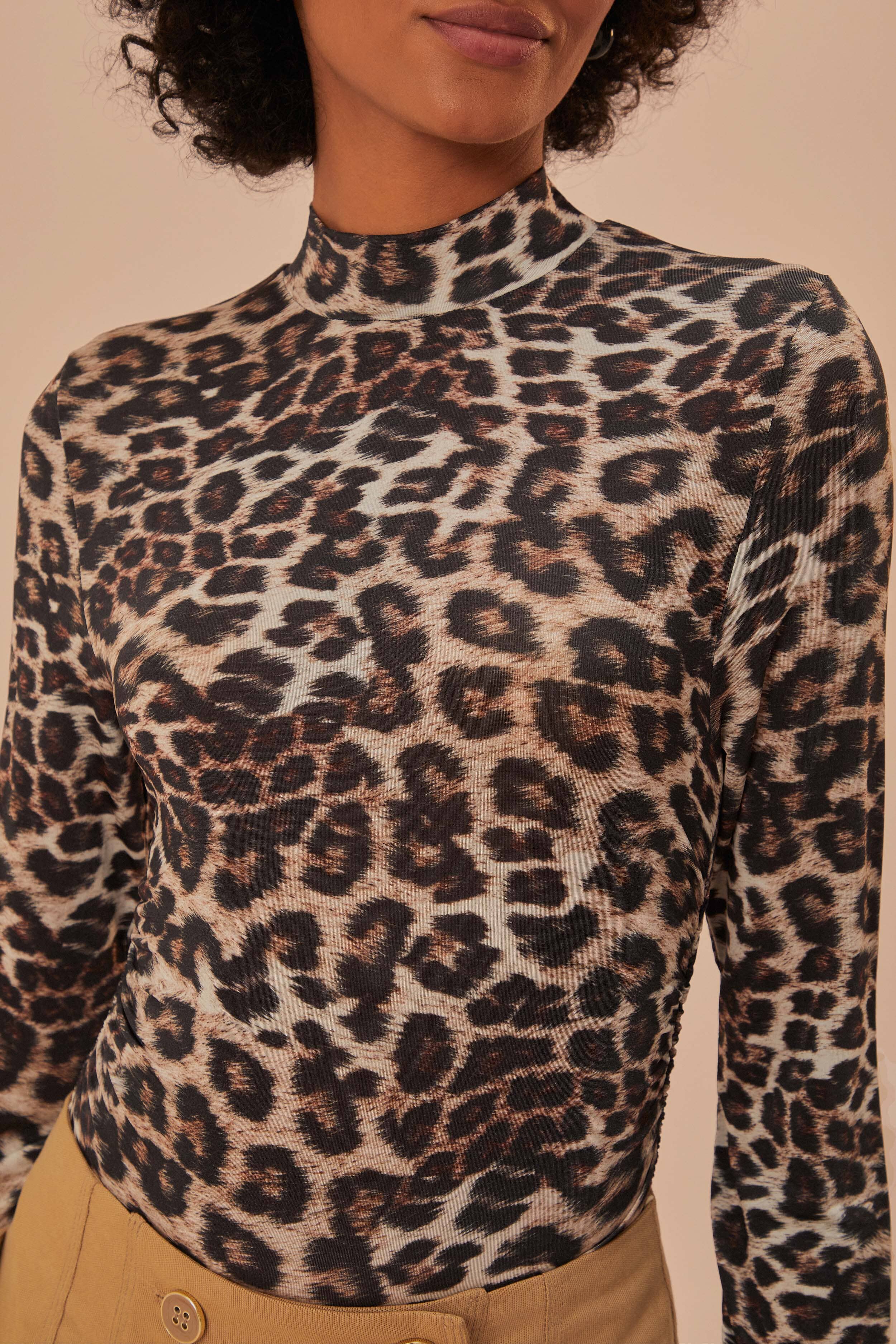 Natural Skin Cream Jersey Blouse - Image 3