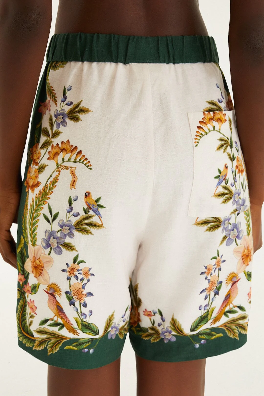 Off-White Nature Lenzing™ Ecovero™ Euroflax™ Shorts - Image 3