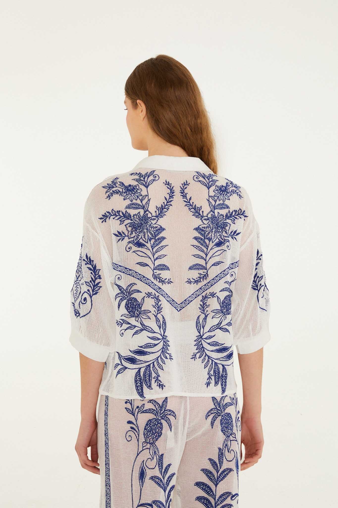 Off-White Nina Embroidery Blouse - Image 3