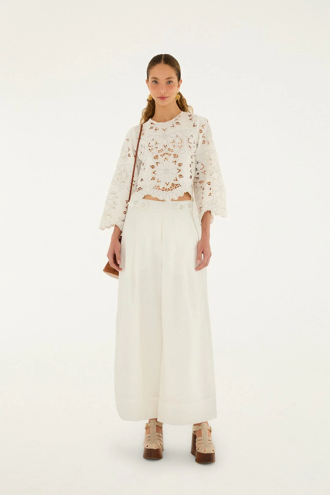 Off-White High Waisted Euroflax™ Premium Linen Pants