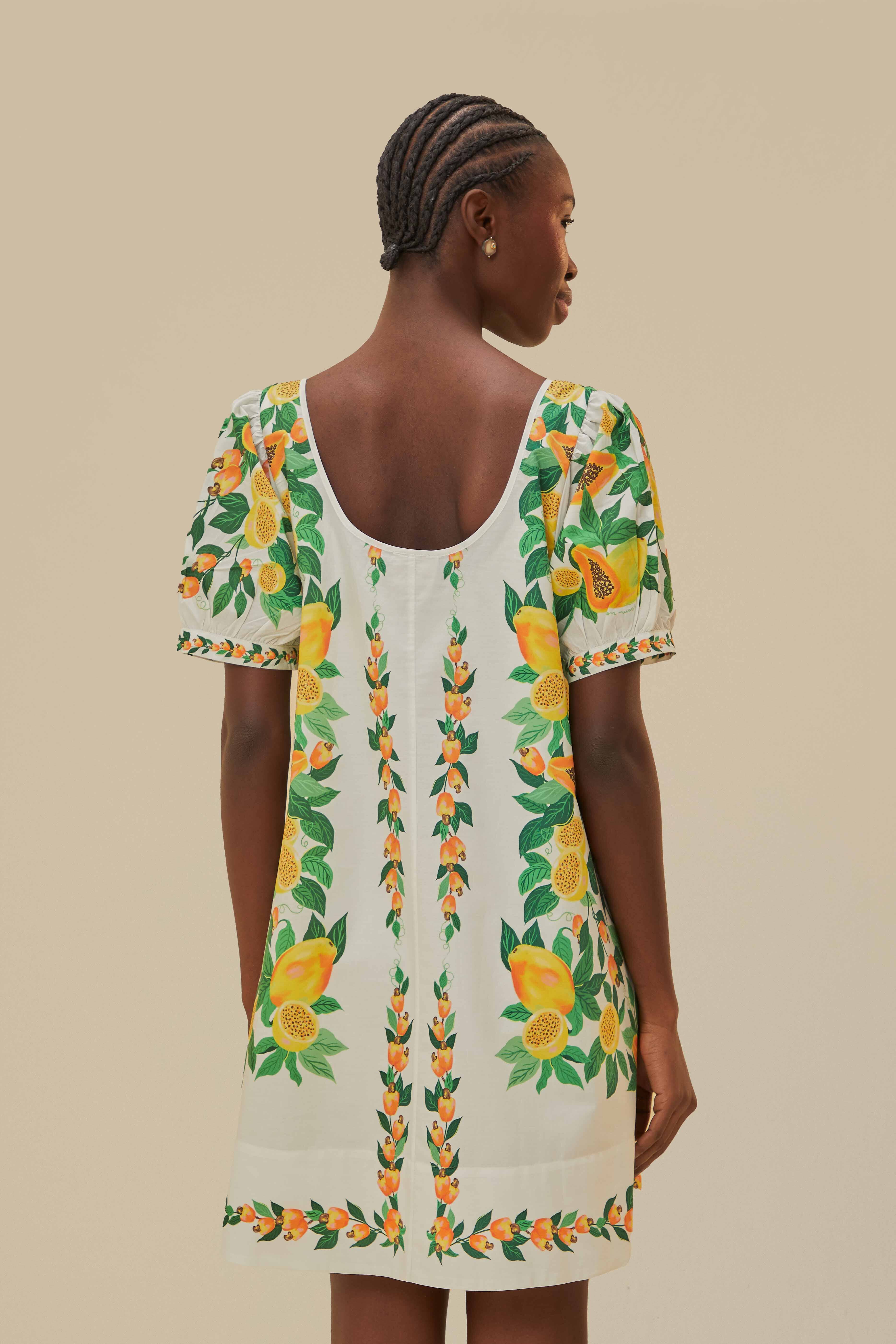 Papaya Salad Scarf Mini Dress - Image 3