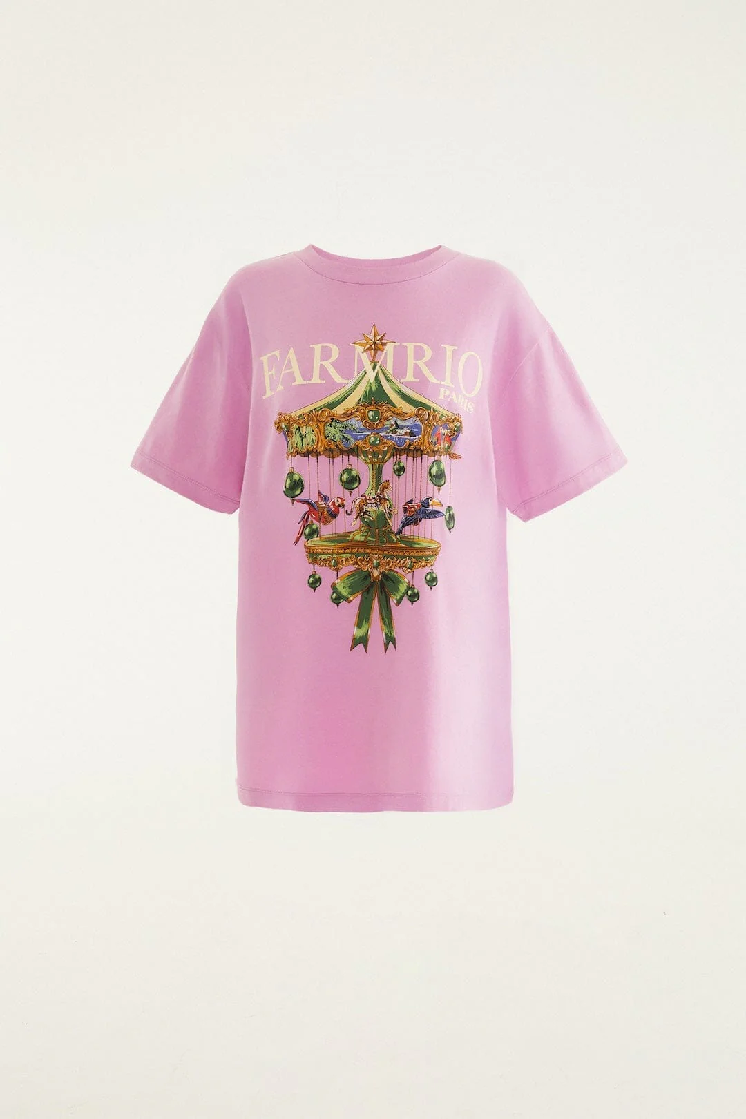 Lilac Paris Carousel Organic Cotton T-Shirt - Image 5