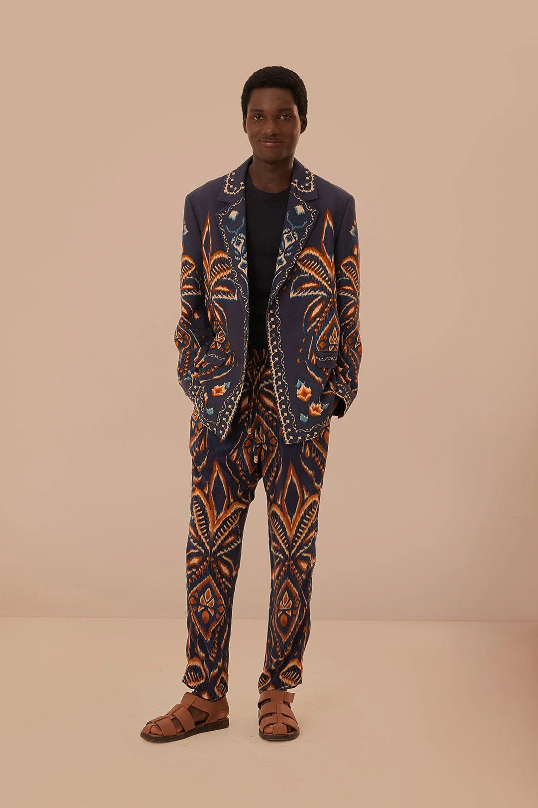 Blue Pineapple Ikat Blazer - Image 4