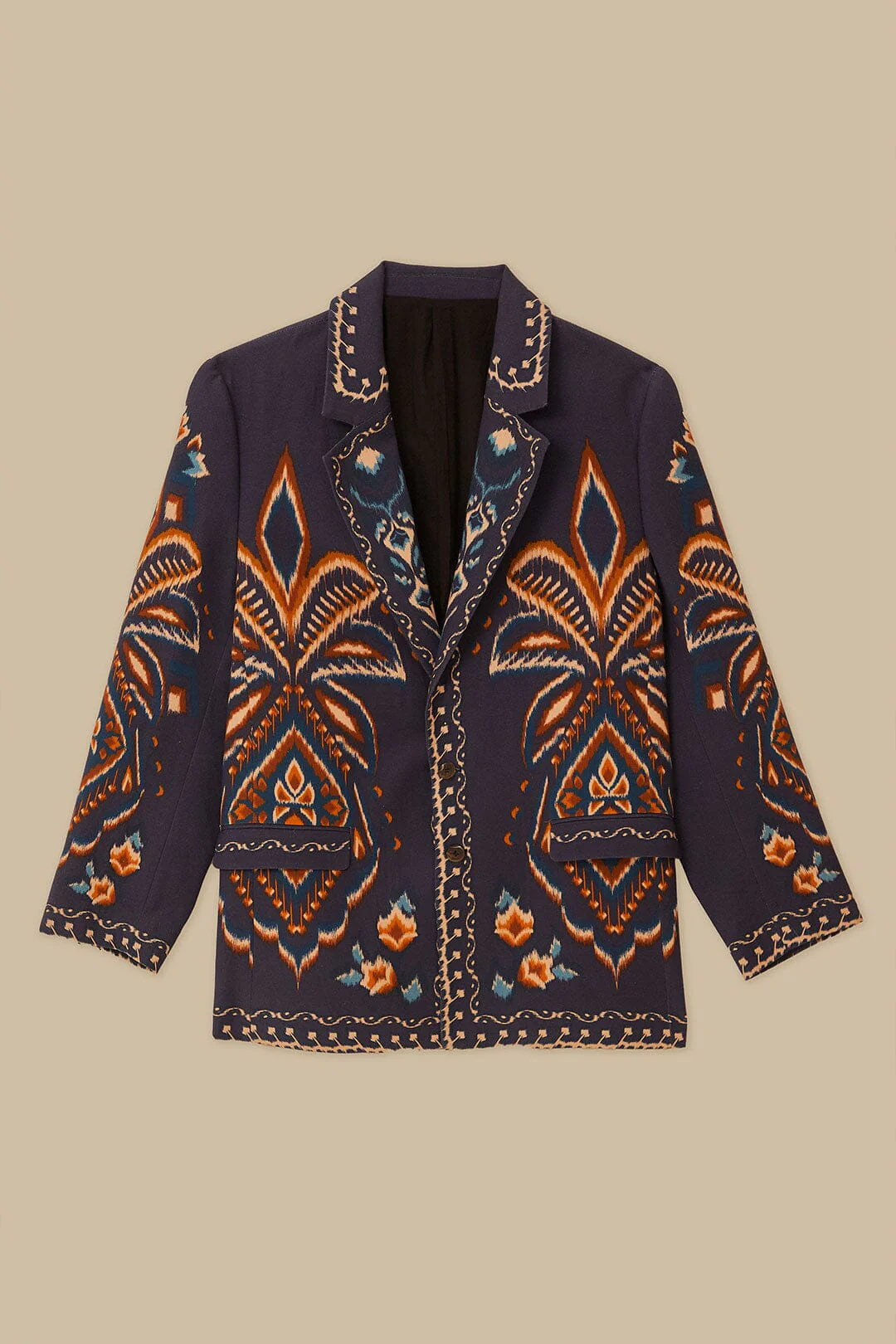 Blue Pineapple Ikat Blazer - Image 9