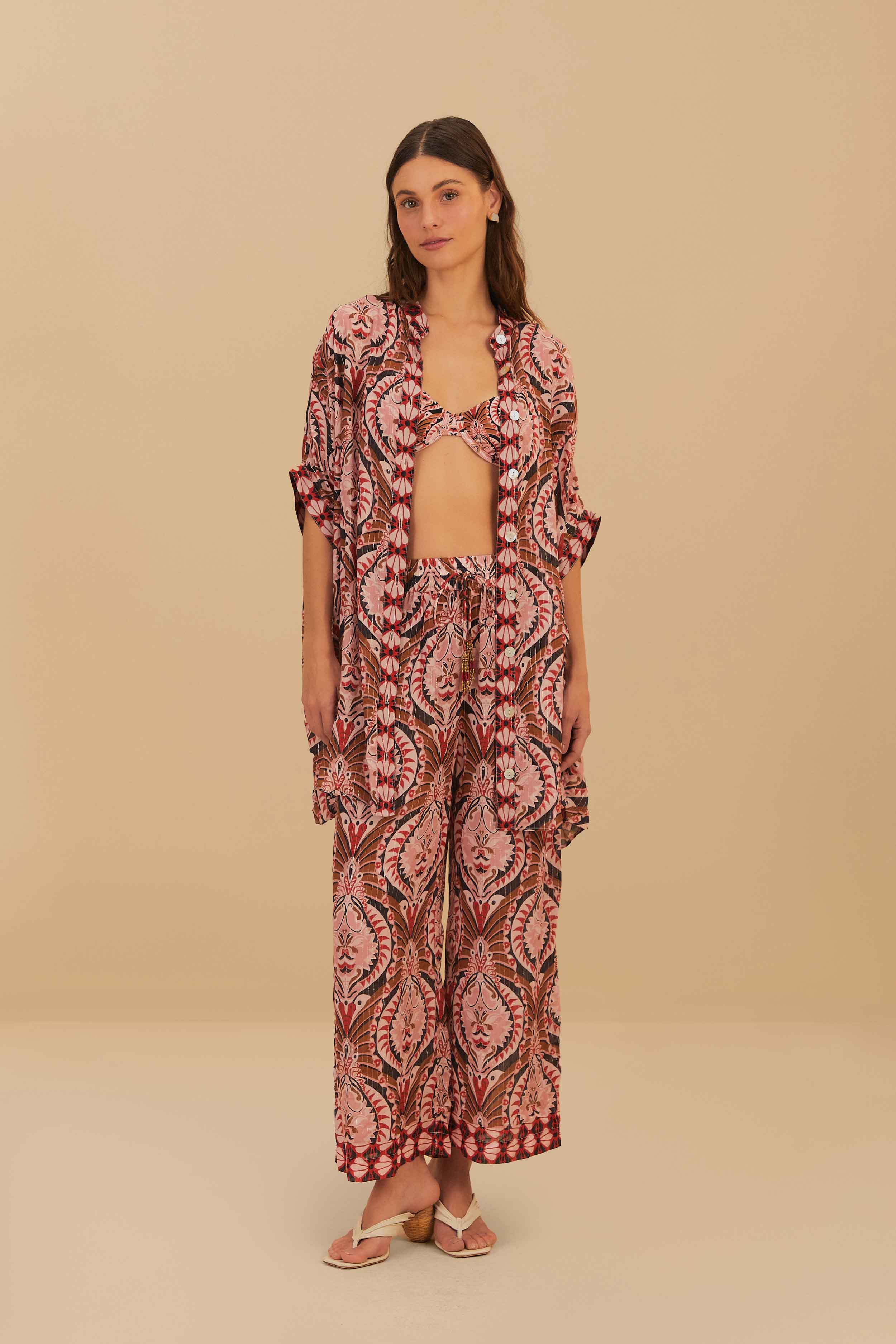 Pink Pineapple Jewelry Maxi Shirt - Image 2