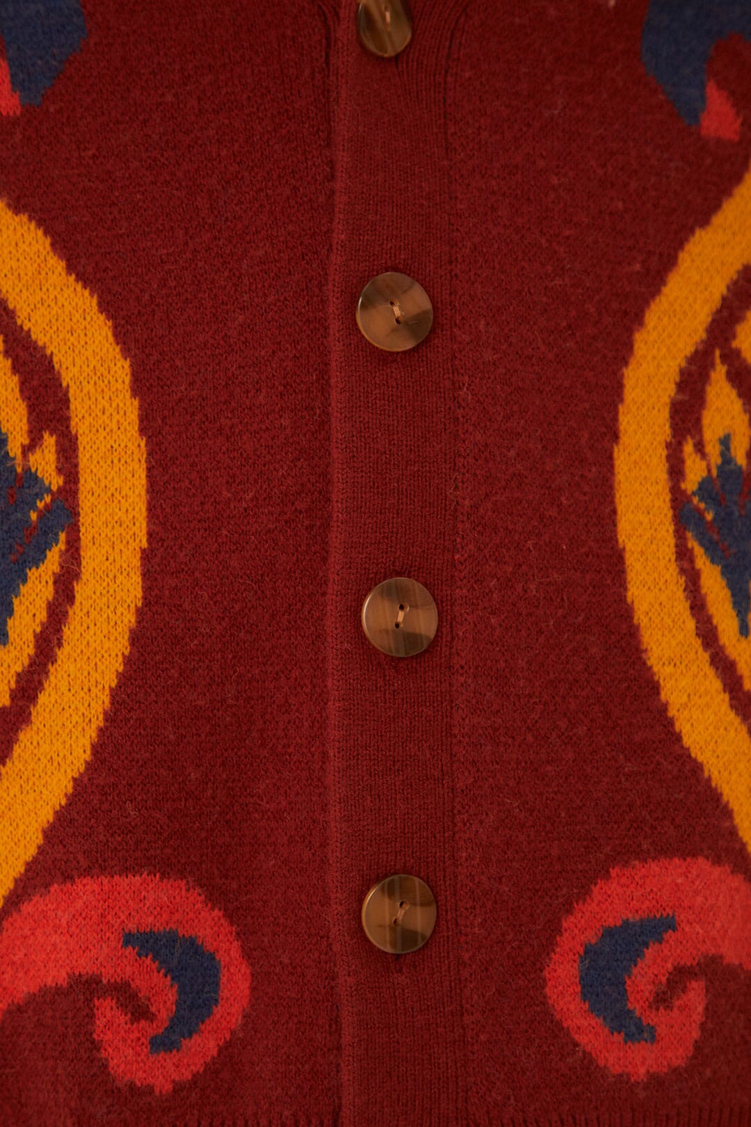 Red Pineapple Knit Cardigan - Image 7
