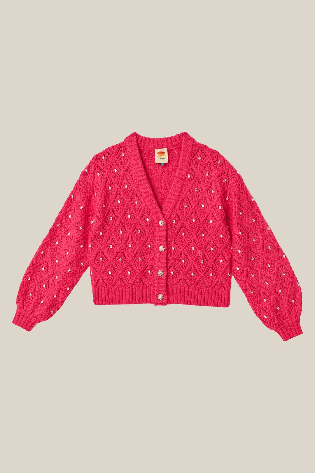 Pink Lace Knit Sweater - Image 5