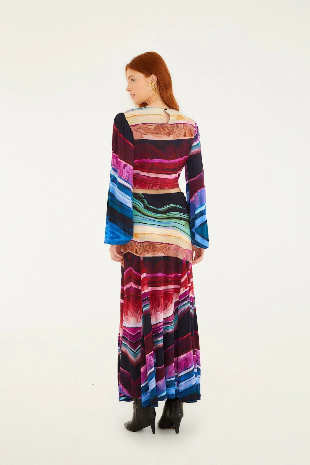 Multicolor Precious Gems Maxi Skirt - Image 3