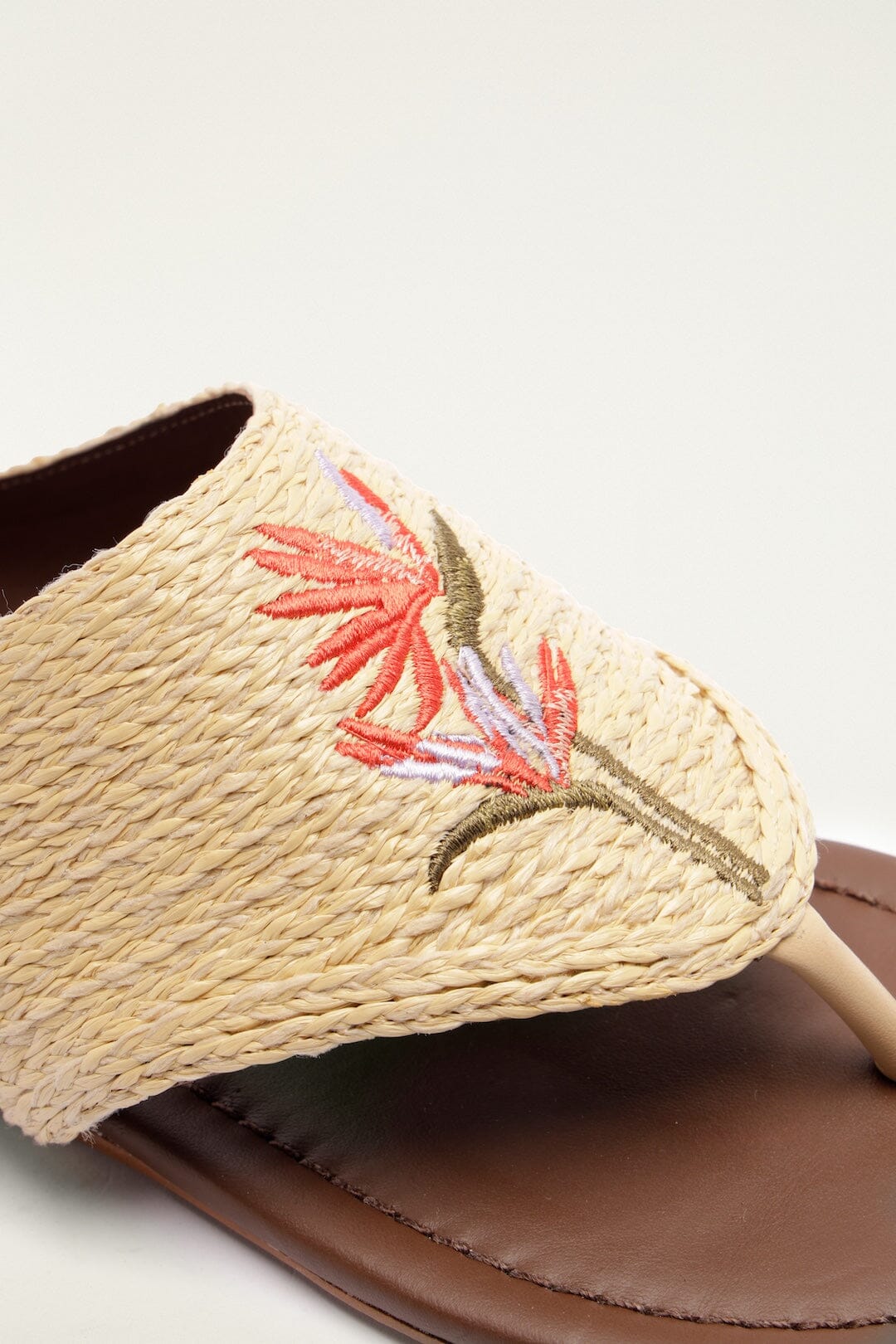 Raffia Icons Flat Sandal - Image 4