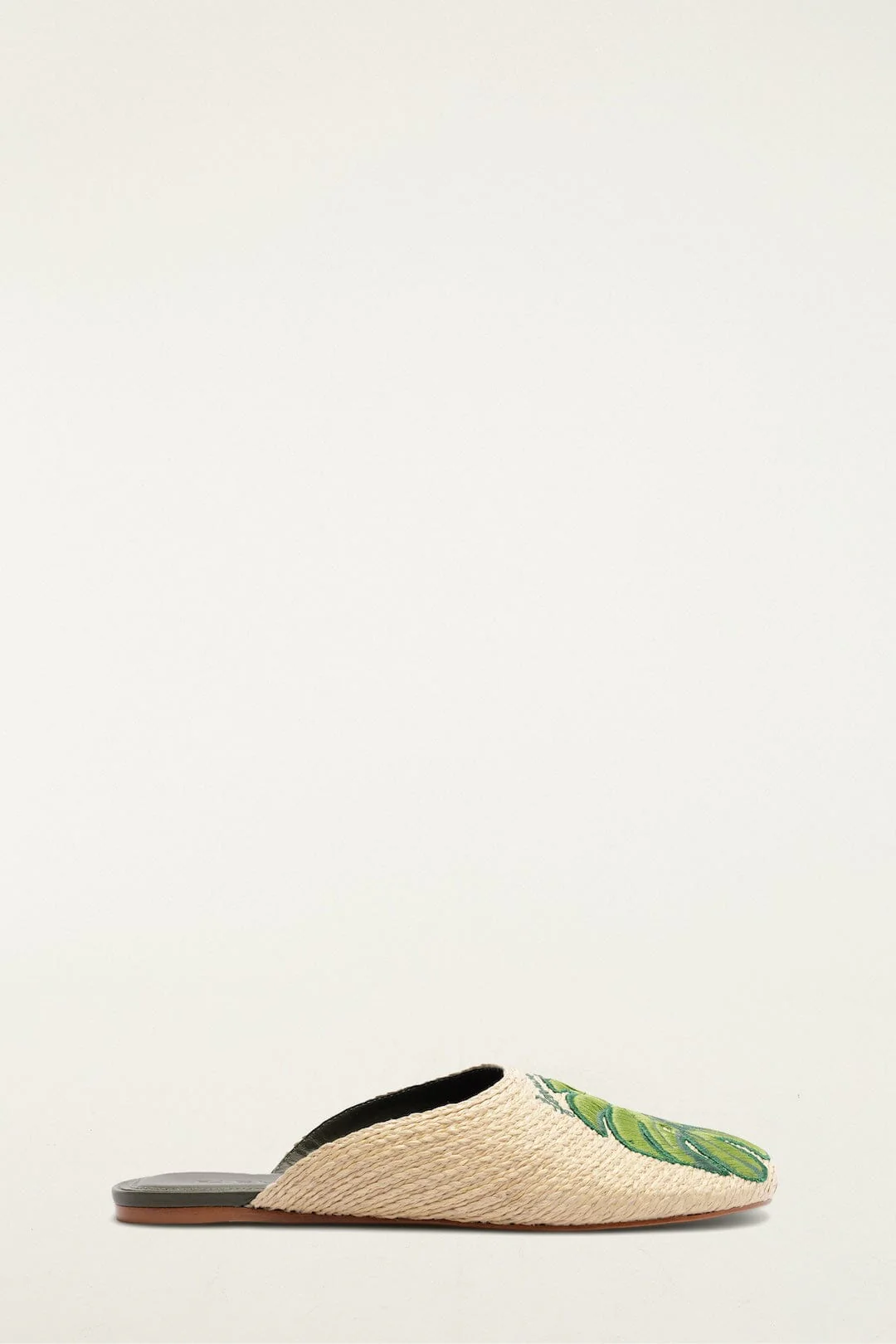 Raffia Embroidered Icons Mule - Image 3