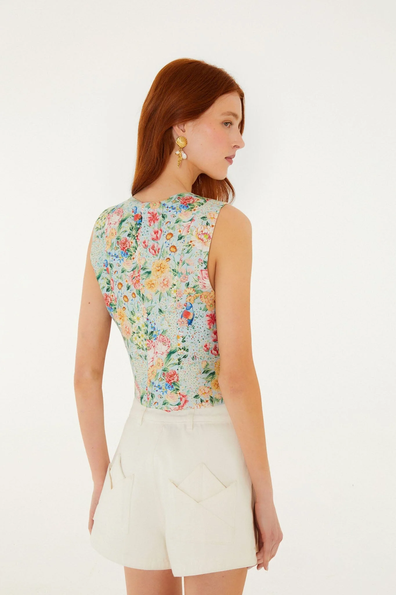 Multicolor Rendeira 3d Euroflax Premium Linen Vest - Image 4