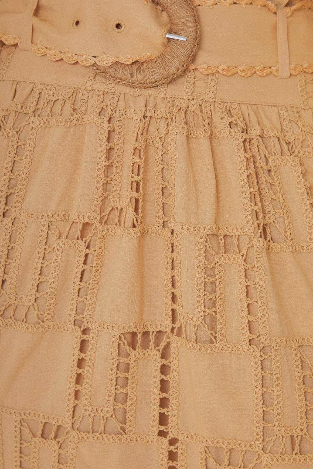 Sand Crochet Midi Skirt - Image 5