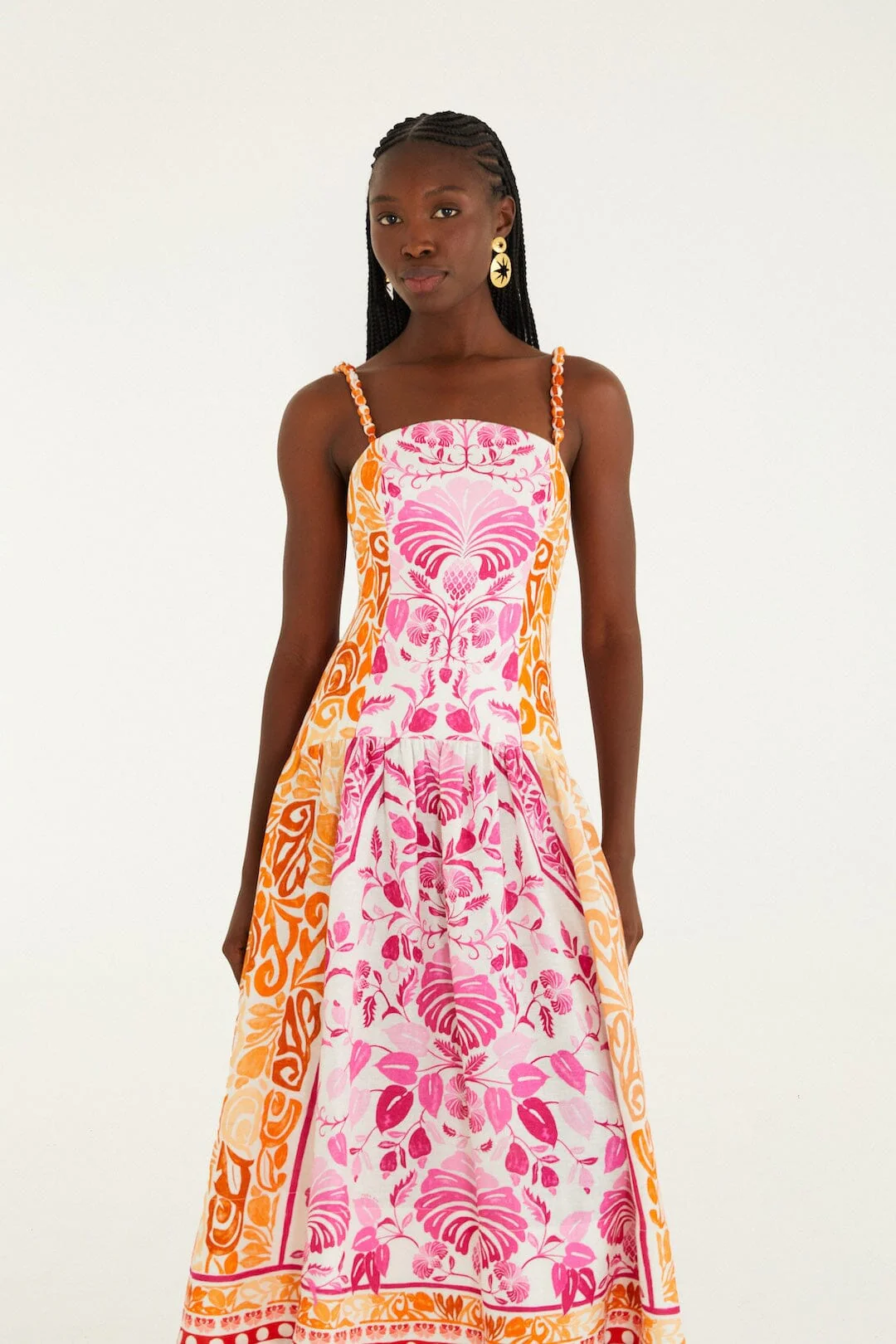 Off-White Santorini Euroflax™ Premium Linen Midi Dress - Image 4