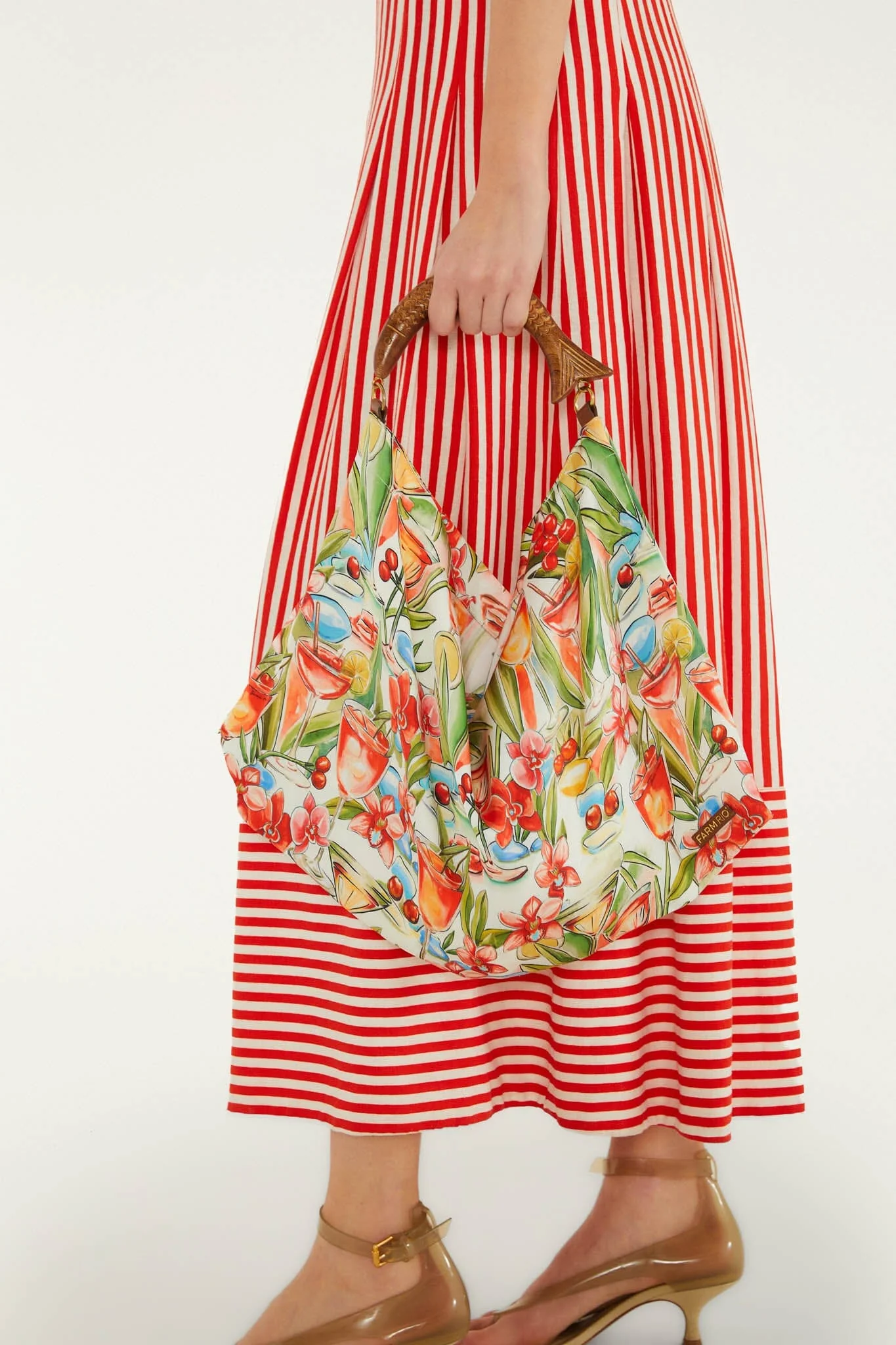 Off-White Drinks Satin Mini Scarf Bag - Image 2