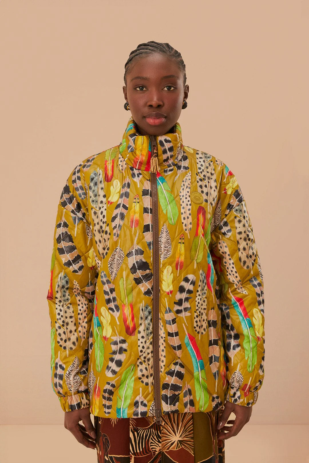 Gold Savana Dream Reversible Puffer Jacket - Image 2