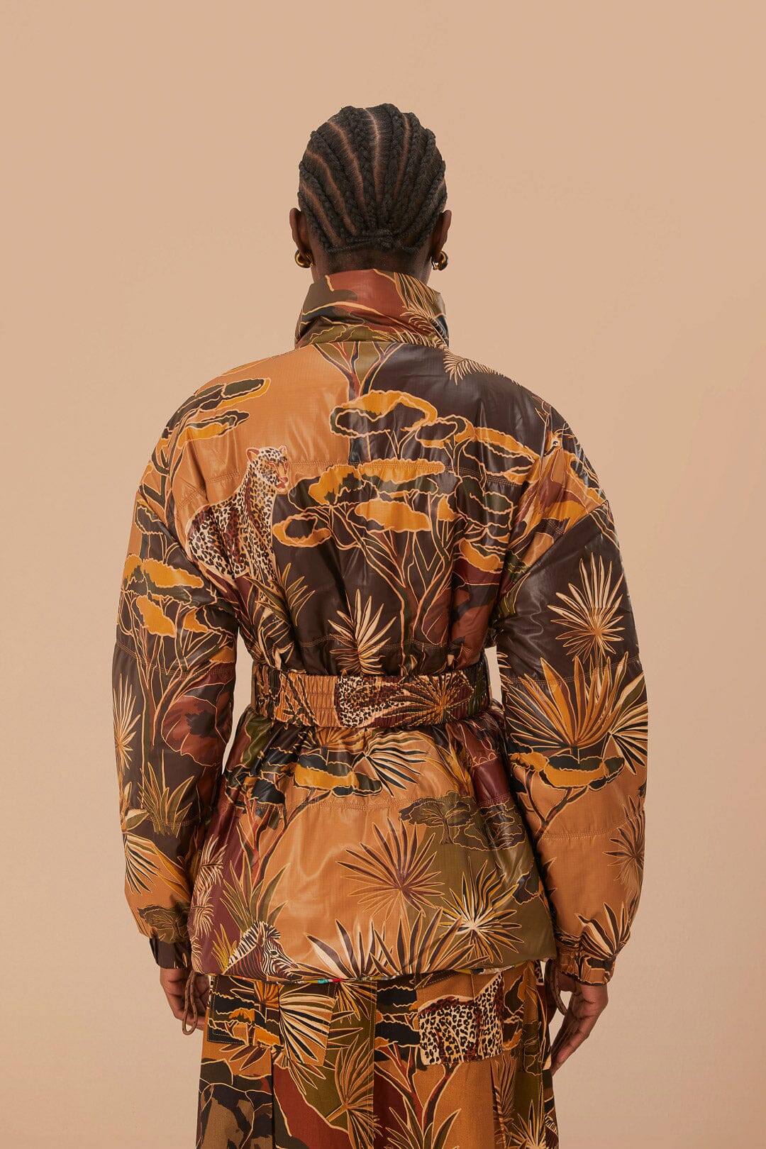 Gold Savana Dream Reversible Puffer Jacket - Image 5