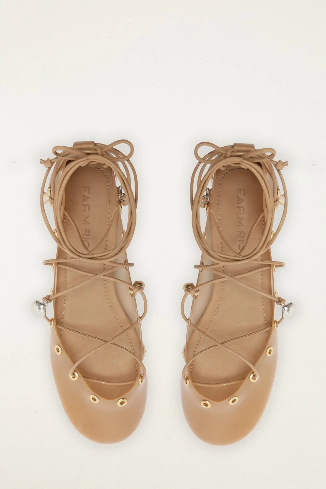 Sand Sea Lace Up Jelly Ballerina - Image 3