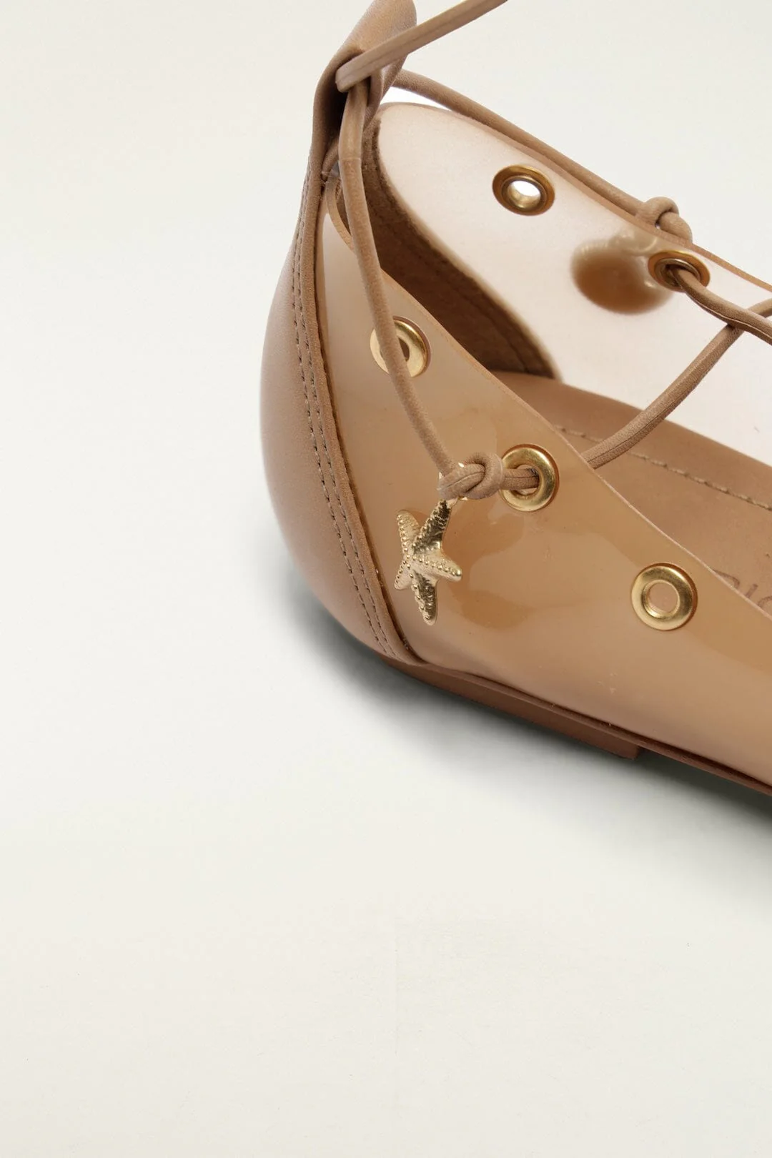 Sand Sea Lace Up Jelly Ballerina - Image 4