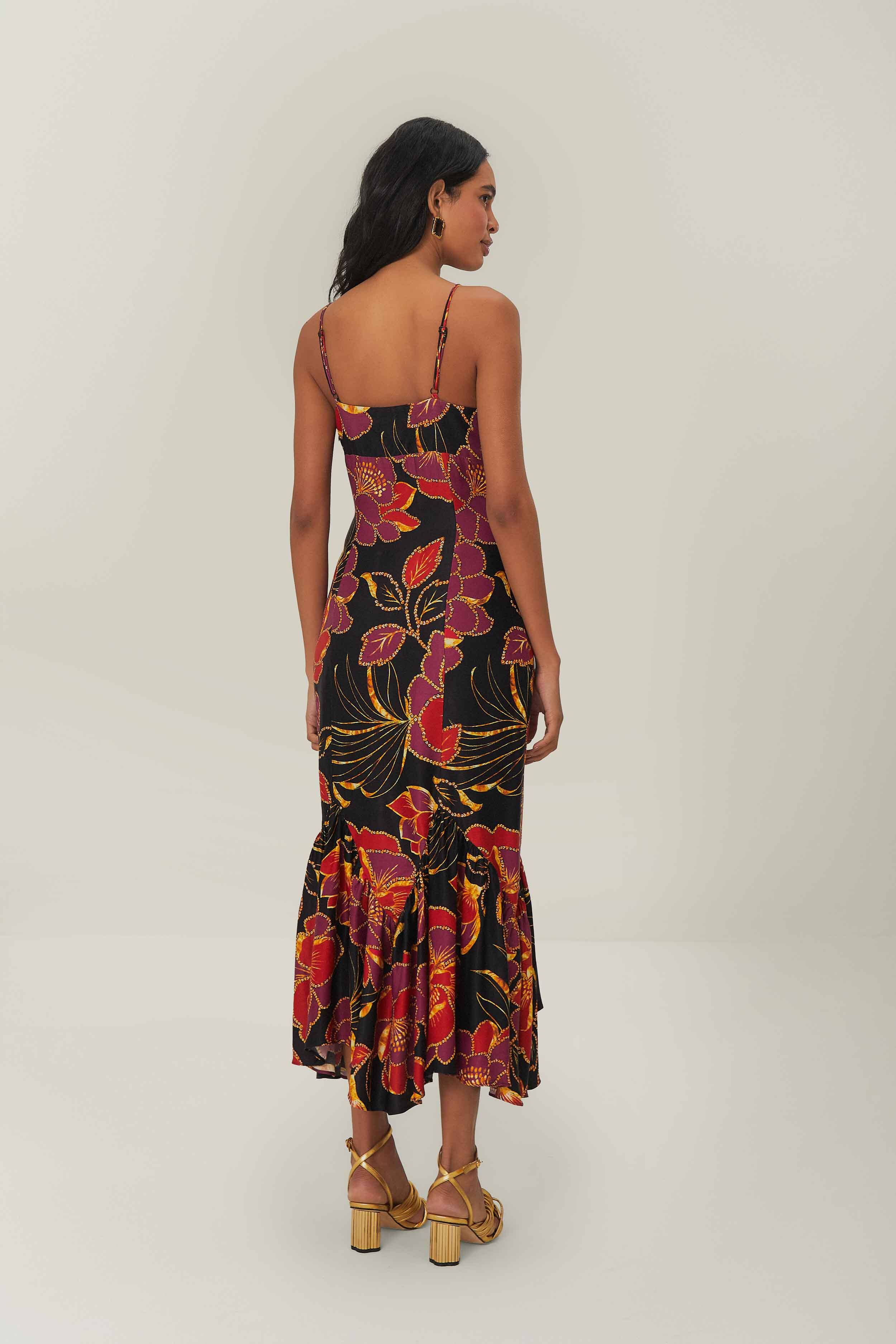 Black Shiny Chita LENZING™ ECOVERO™ Maxi Dress - Image 4