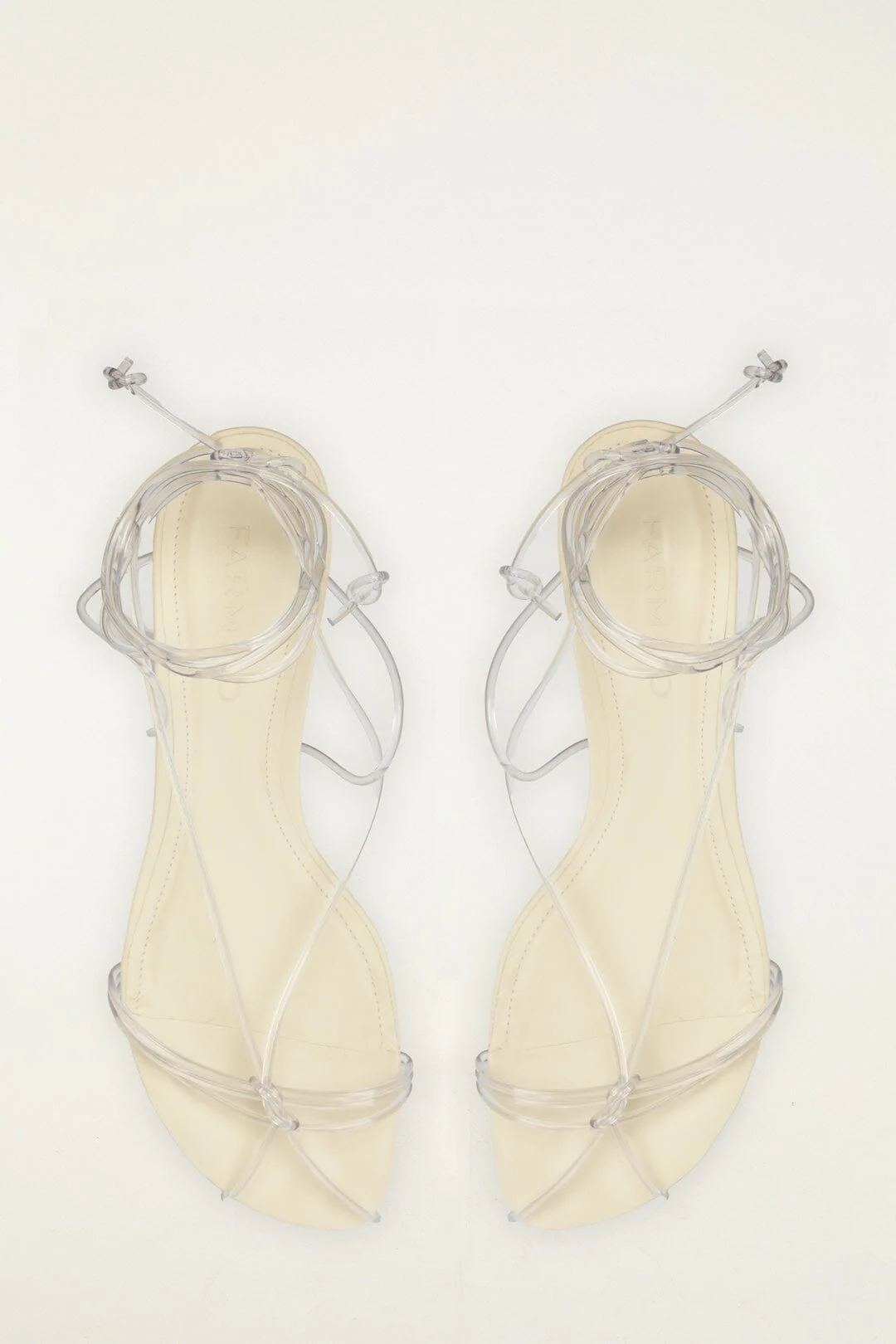 White Spaghetti Jelly Kitten Heeled Sandal - Image 3