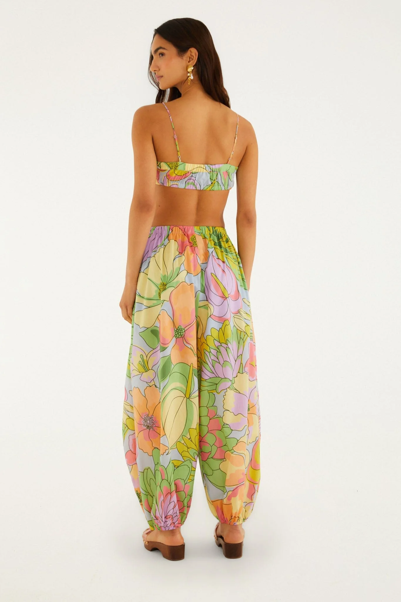 Multicolor Spring Affair Organic Cotton Balloon Pants - Image 3