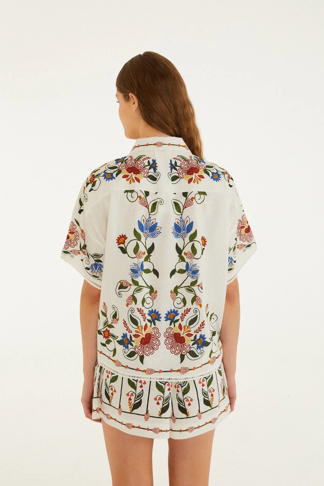 Off-White Stitched Garden Blouse - Image 3