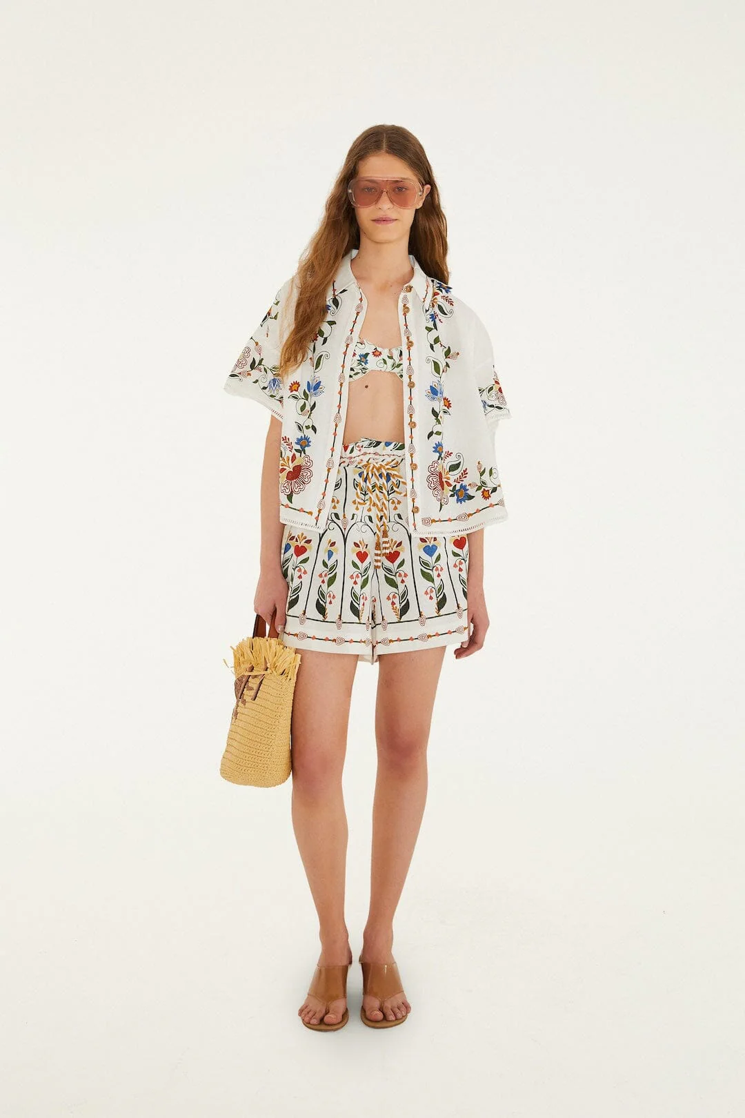 Off-White Stitched Garden Blouse - Image 4