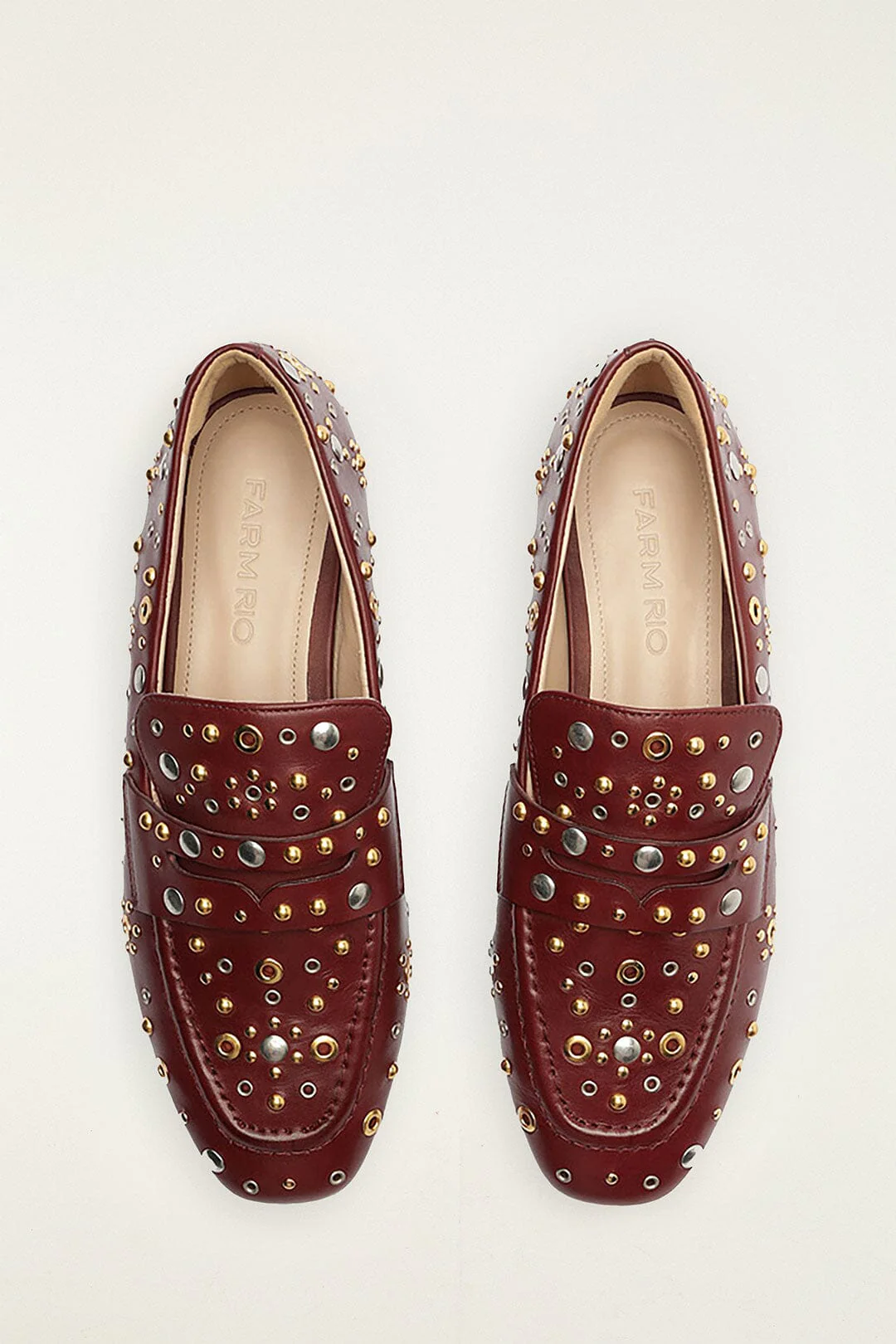 Marsala Studded Loafer - Image 3