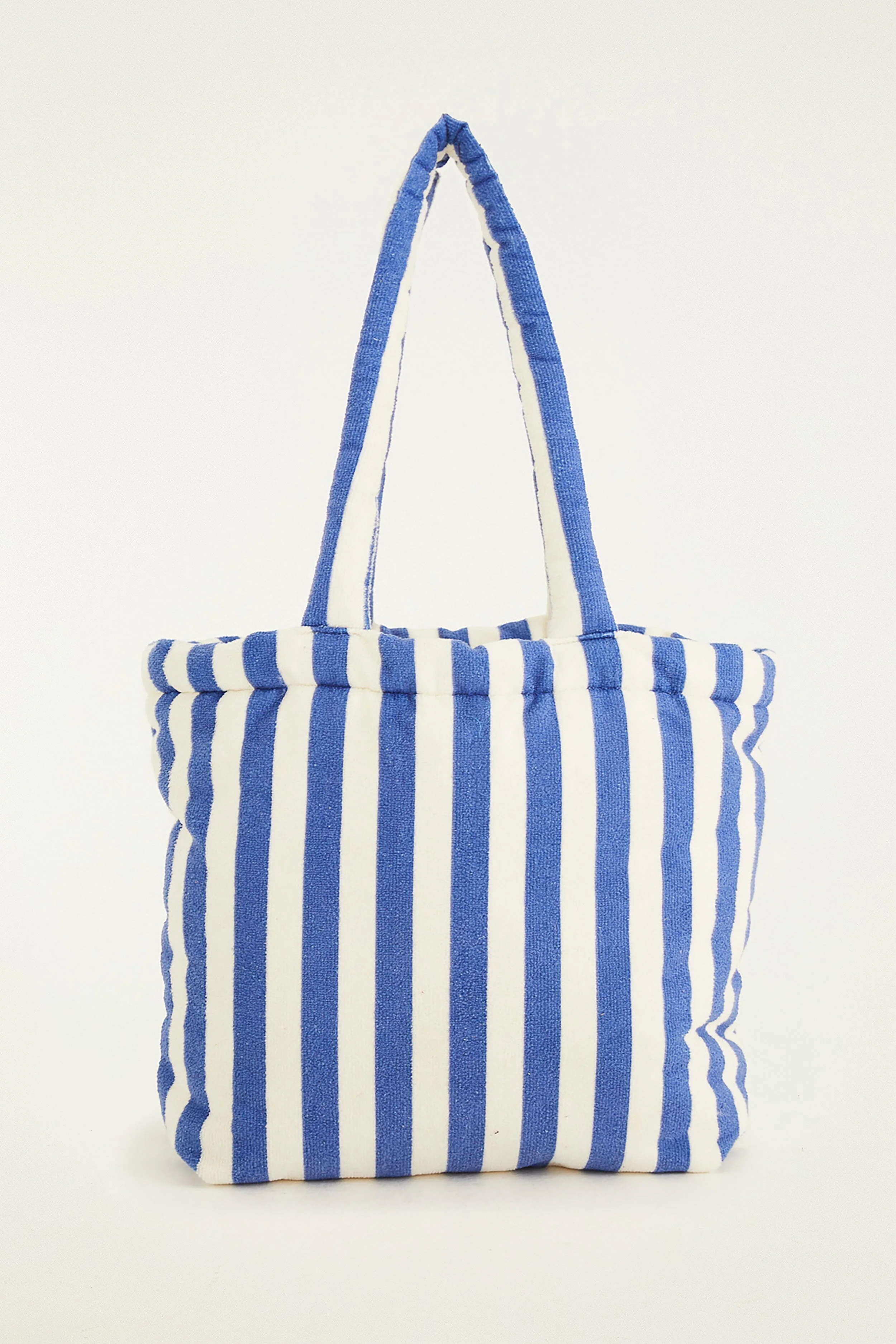 Blue Stripped Macaw Embroidered Tote Bag - Image 3