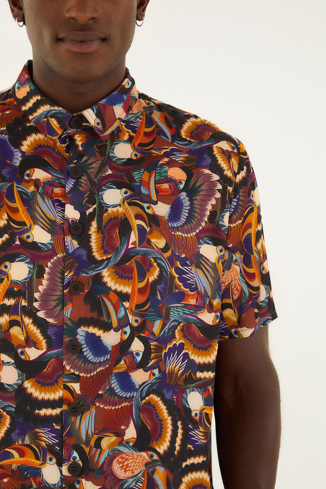 Multicolor Flying Toucans Lenzing™ Ecovero™ Shirt - Image 3