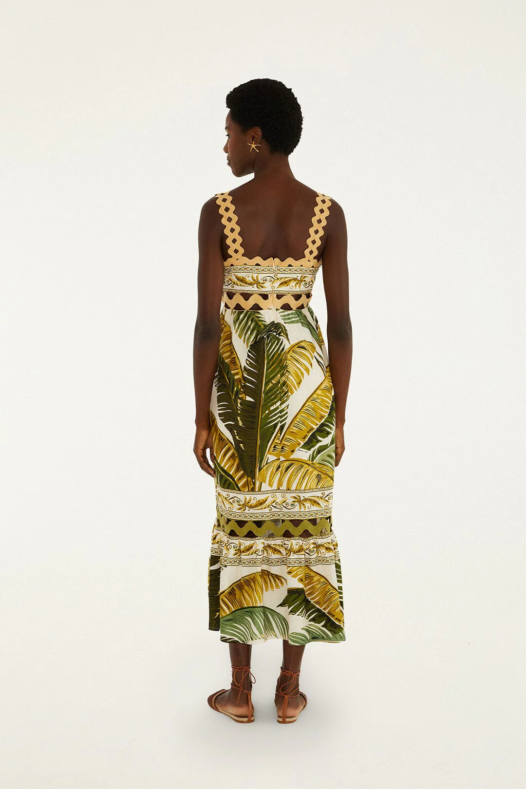 Sand Trancoso Wavy Trim Lenzing™ Ecovero™ Euroflax™ Maxi Dress - Image 4