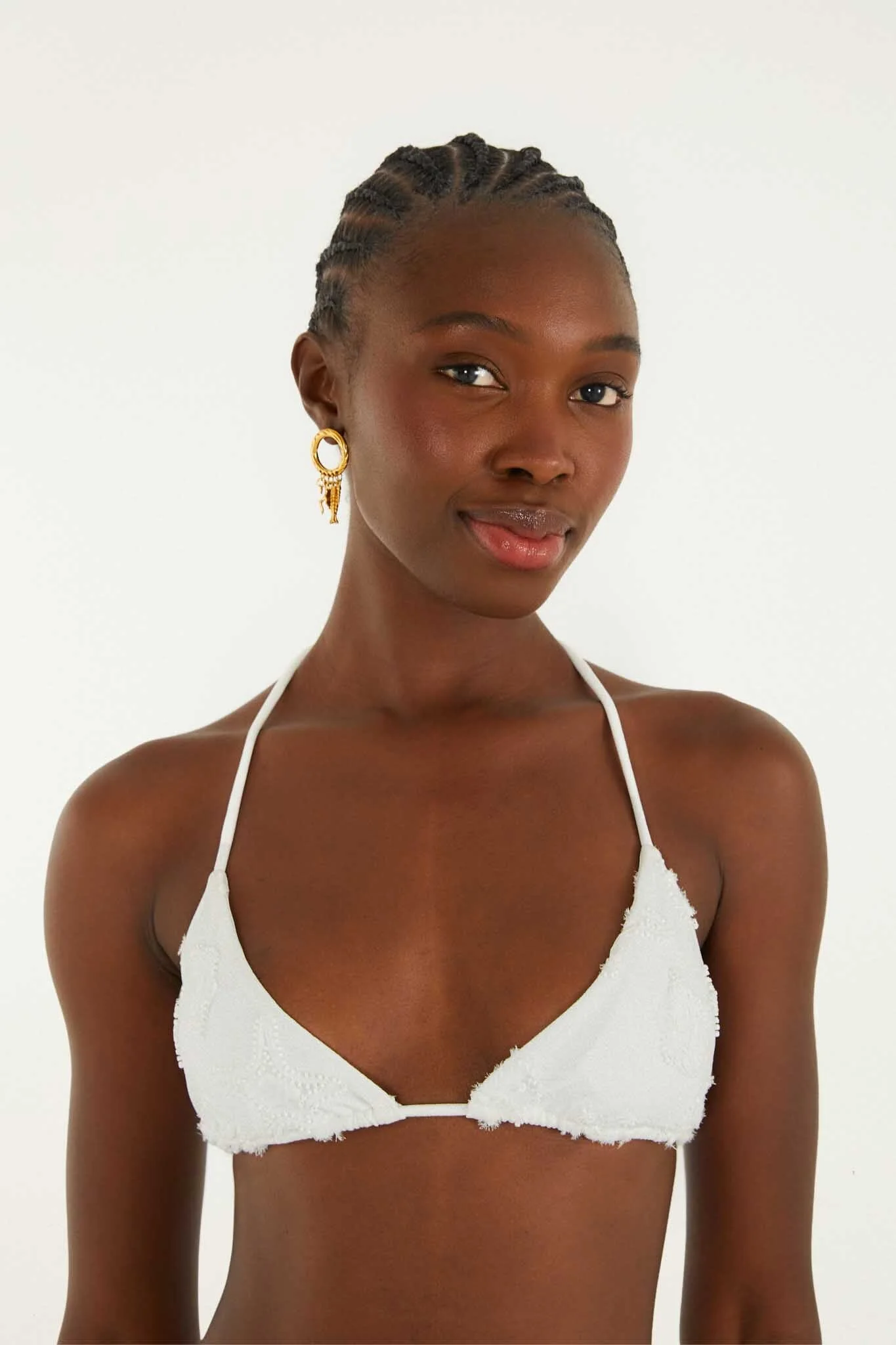 Triangle Bikini Top With Tie On The Neck - Image 2