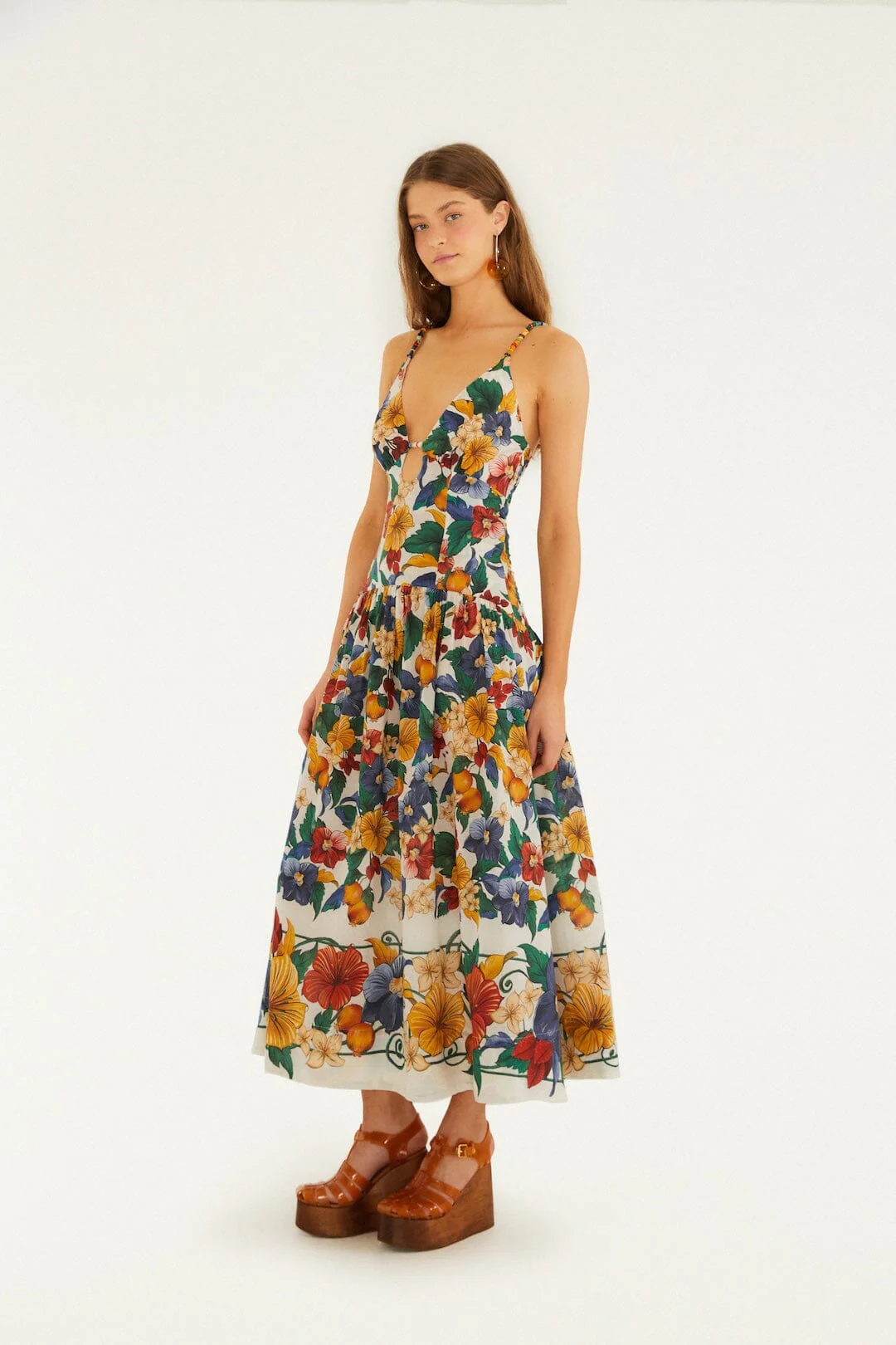 Off-White Tropi Embroidered Maxi Dress - Image 4