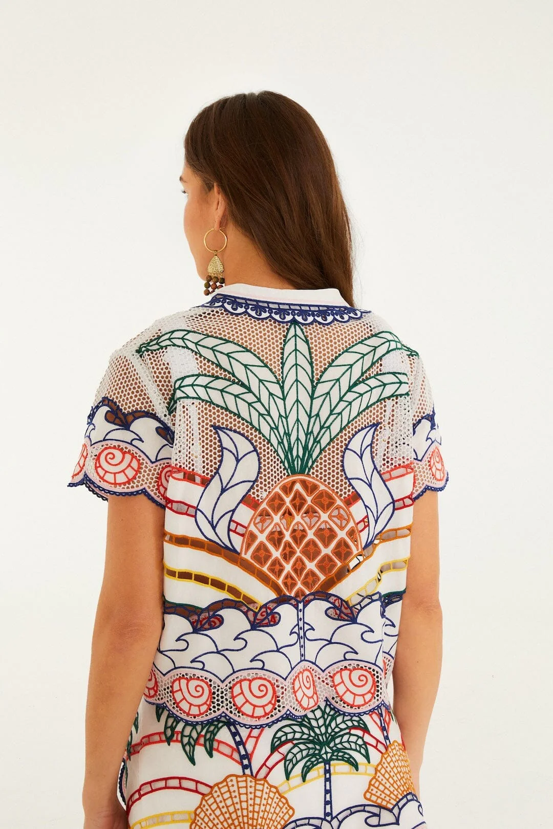 Off-White Tropical Graphic Richelieu Crop Shirt - Image 3