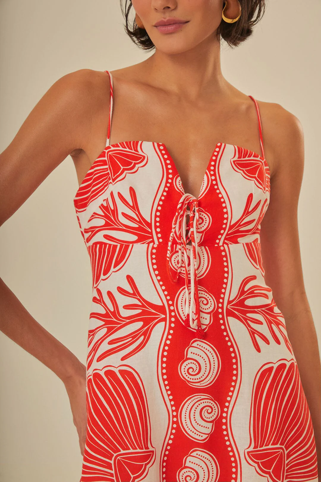 White Ainika Shell LENZING™ ECOVERO™ Euroflax™ Maxi Dress - Image 2