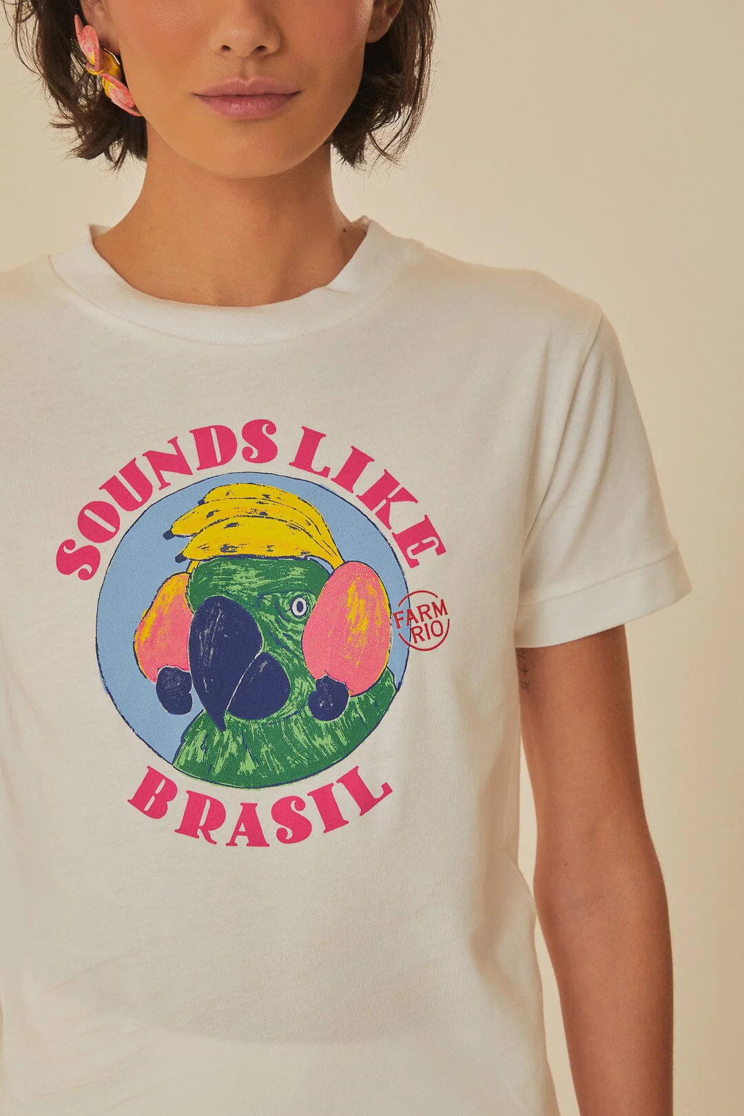 White Sounds Like Brasil Organic Cotton Baby T-Shirt - Image 2