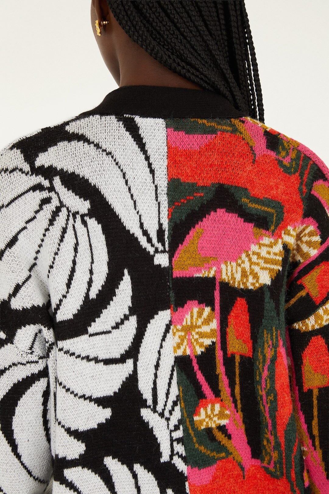 Mix Wild Mushrooms Knit Cardigan - Image 5