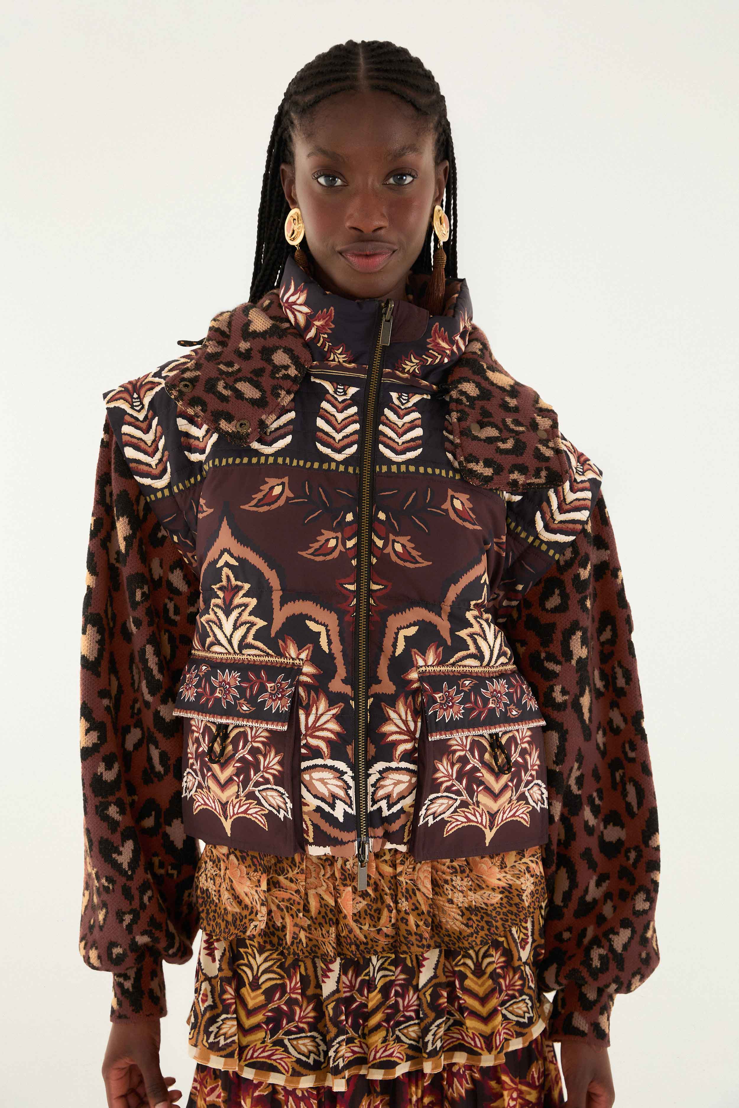 Brown Winter Ainika Puffer Jacket - Image 2