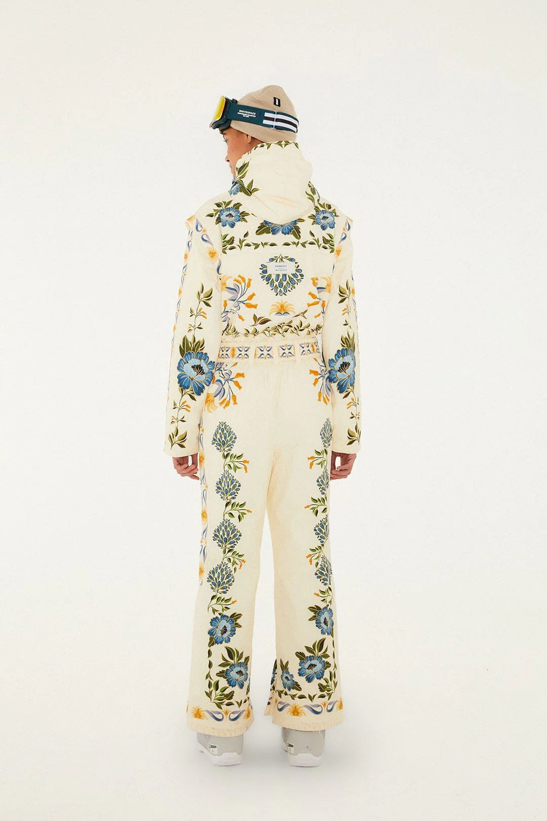 Off-White Winter Garden Hooded Belted Ski Jumpsuit - Image 3