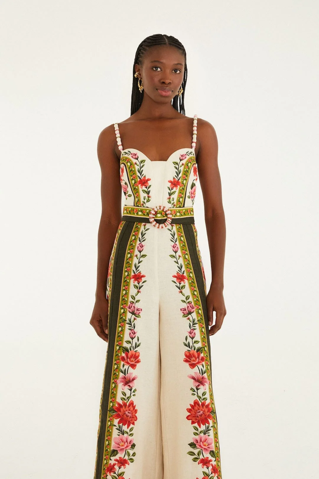 Sand Wonder Rio Sleeveless Euroflax™ Premium Linen Wide-Leg Jumpsuit - Image 4