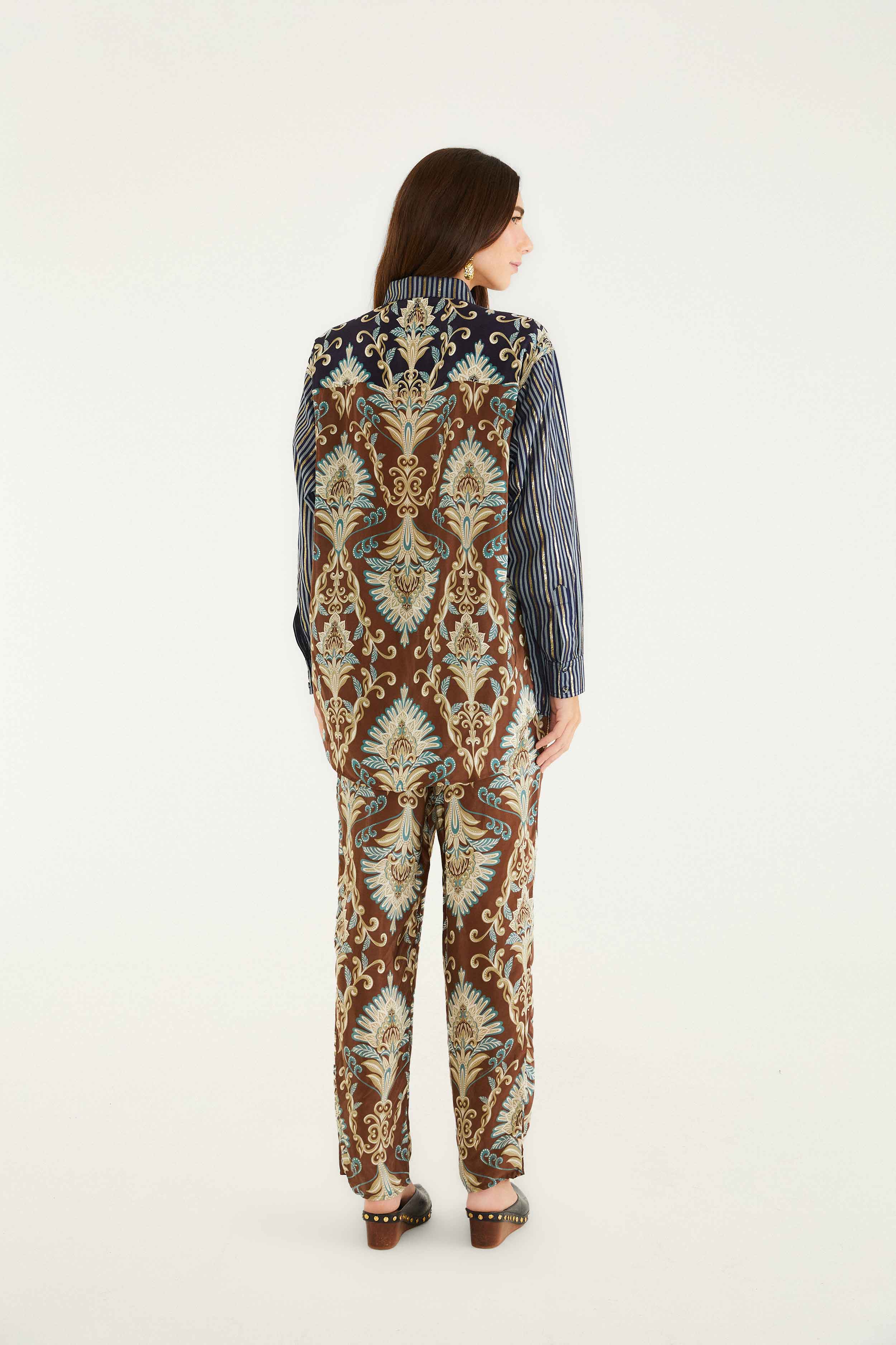 Brown Wonderful Arabesque Pants - Image 3