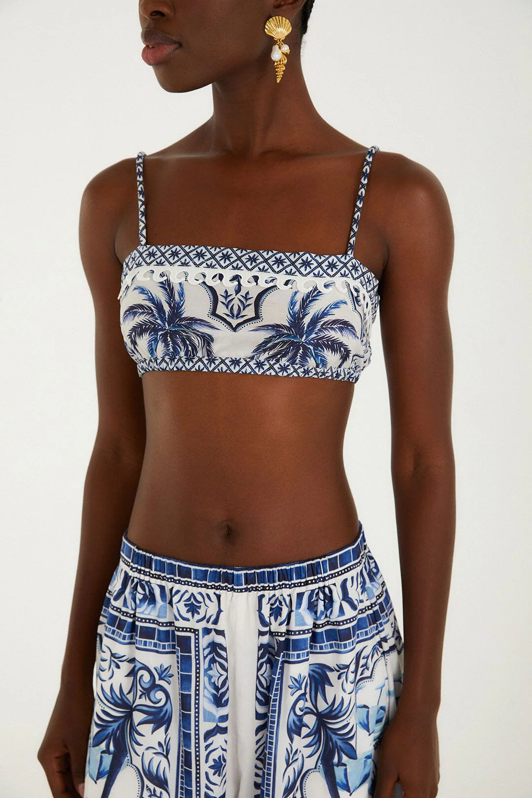 Off-White Wonderful City Organic Cotton Crop Top - Image 3