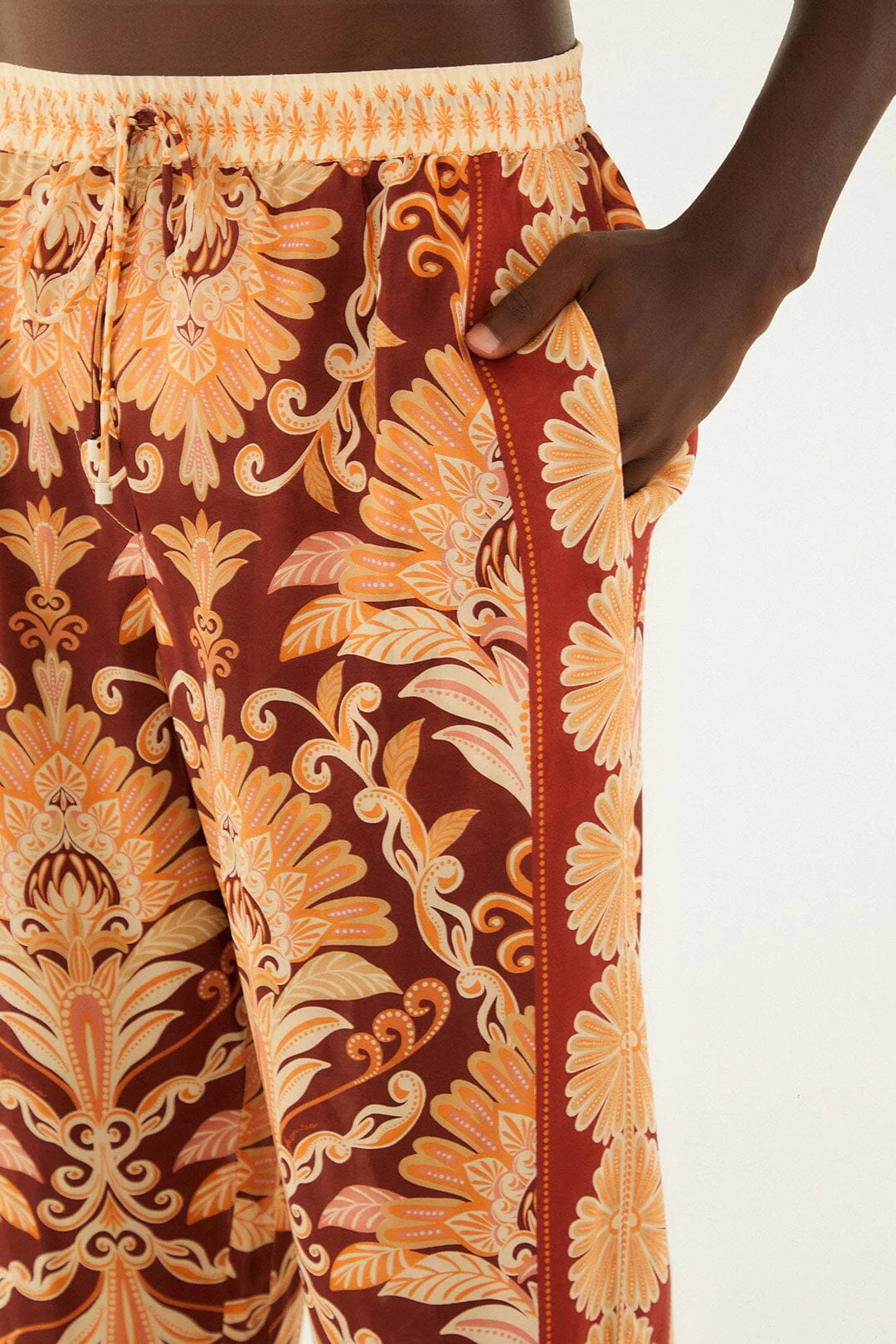 Red Wonderful Tapestry Pants - Image 5